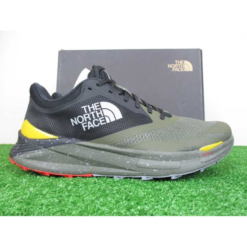 NEW The North Face Vectiv Enduris 3 Mens 10 Shoes Taupe Green Black Trail Runner